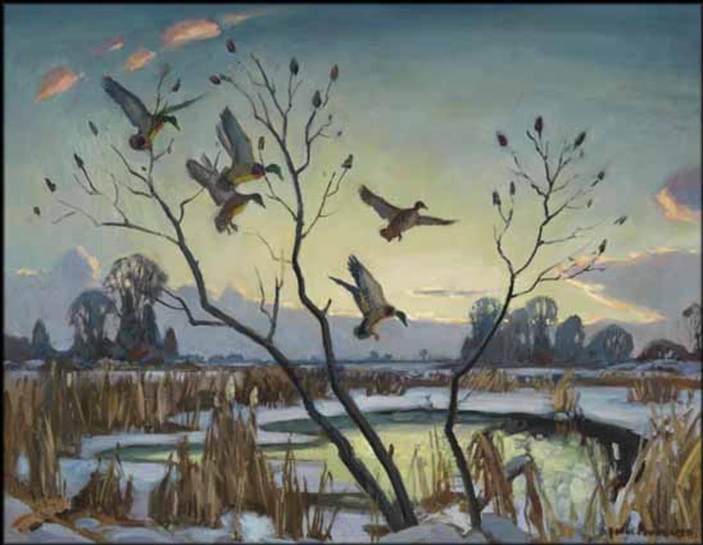 Frank Shirley Panabaker (1904-1992) - Ducks at Dawn