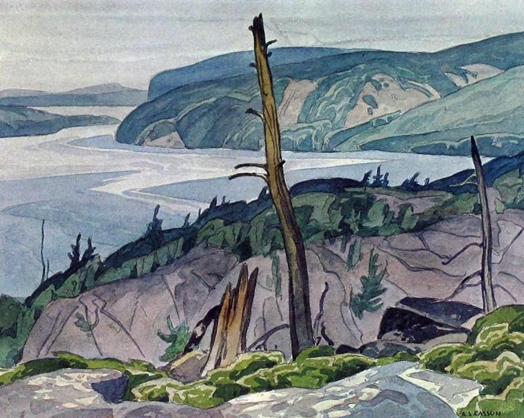 Alfred Joseph (A.J.) Casson (1898-1992) - Overlooking The Bay