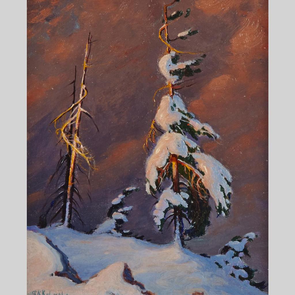 George Arthur Kulmala (1896-1940) - Snow-Laden Windswept Pine
