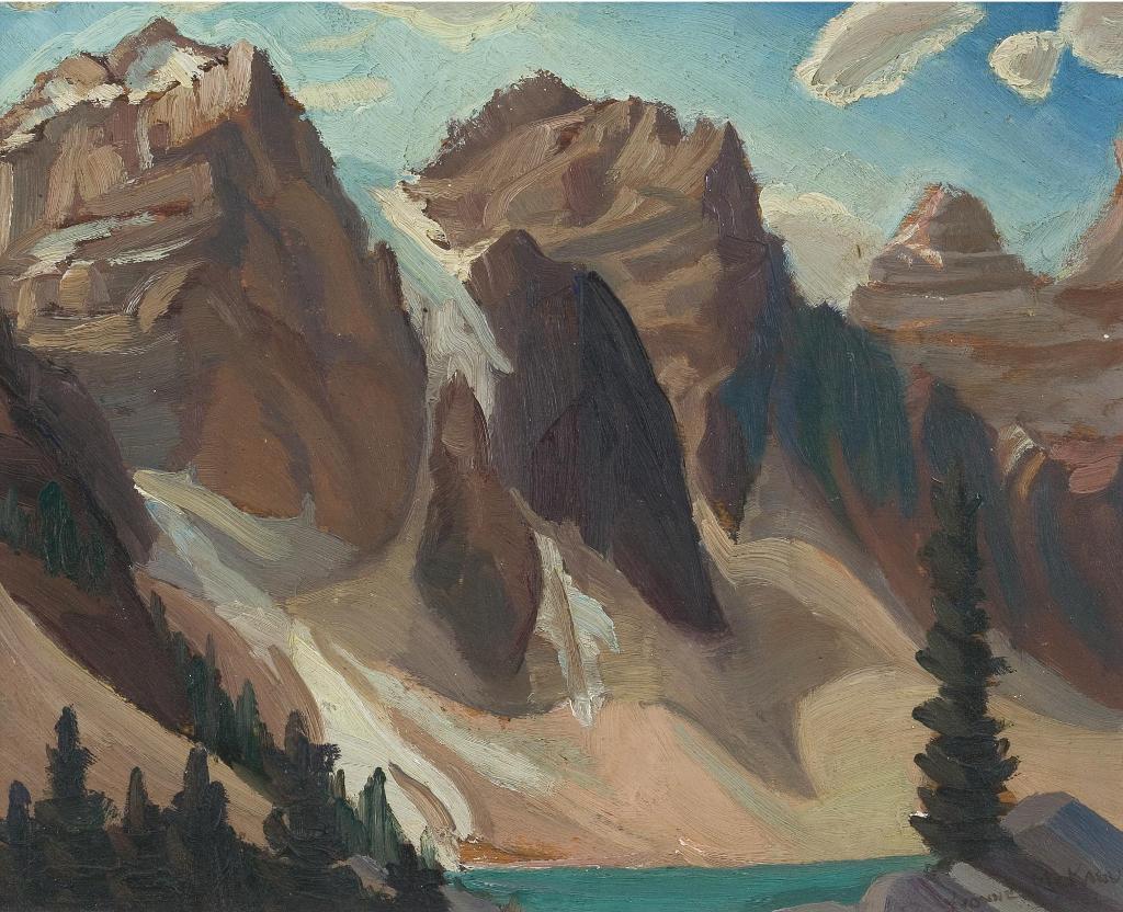 Yvonne Mckague Housser (1897-1996) - Moraine Lake, Rocky Mountains