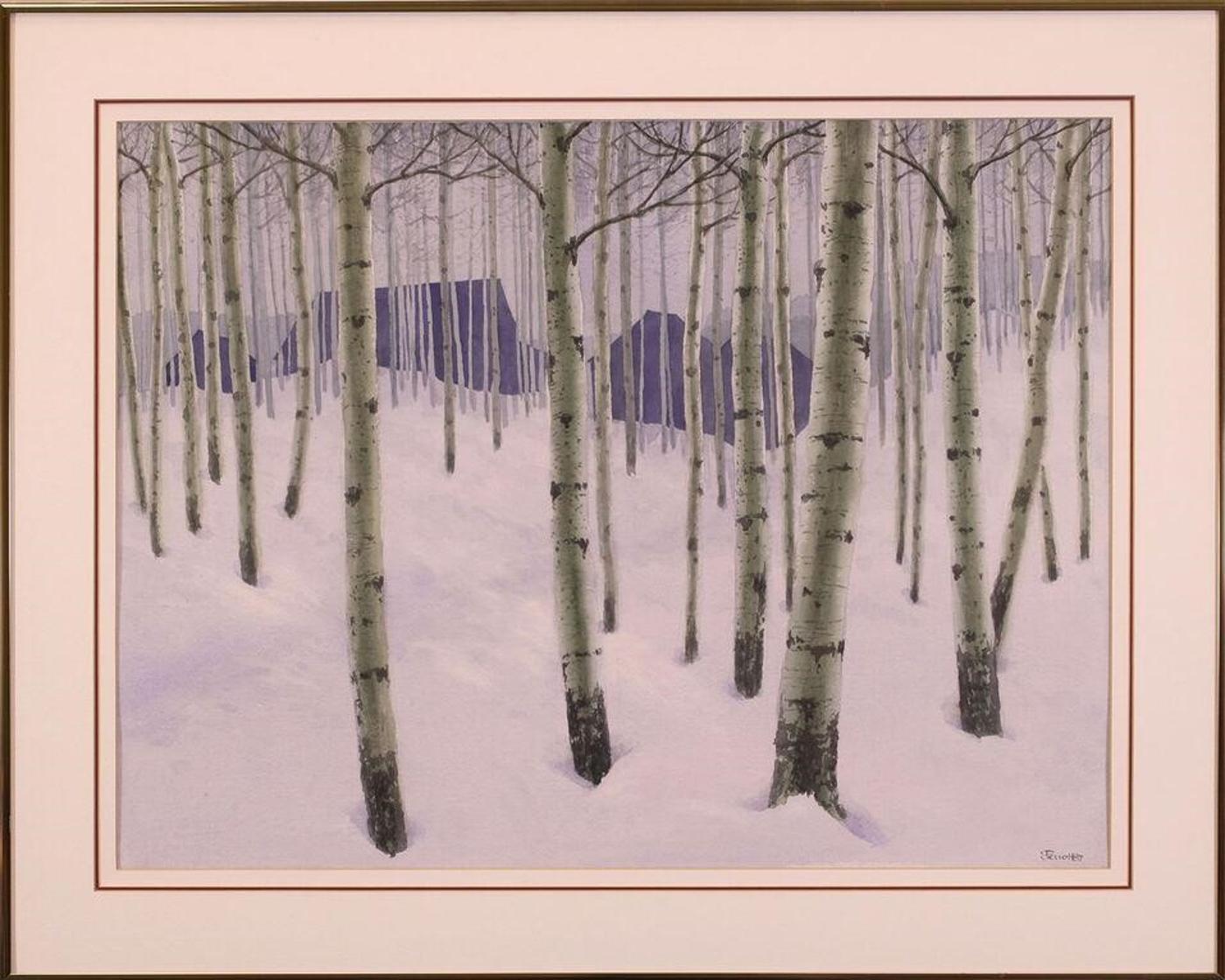 James Stanford (Stan) Perrott (1917-2001) - Untitled, Winter Aspen