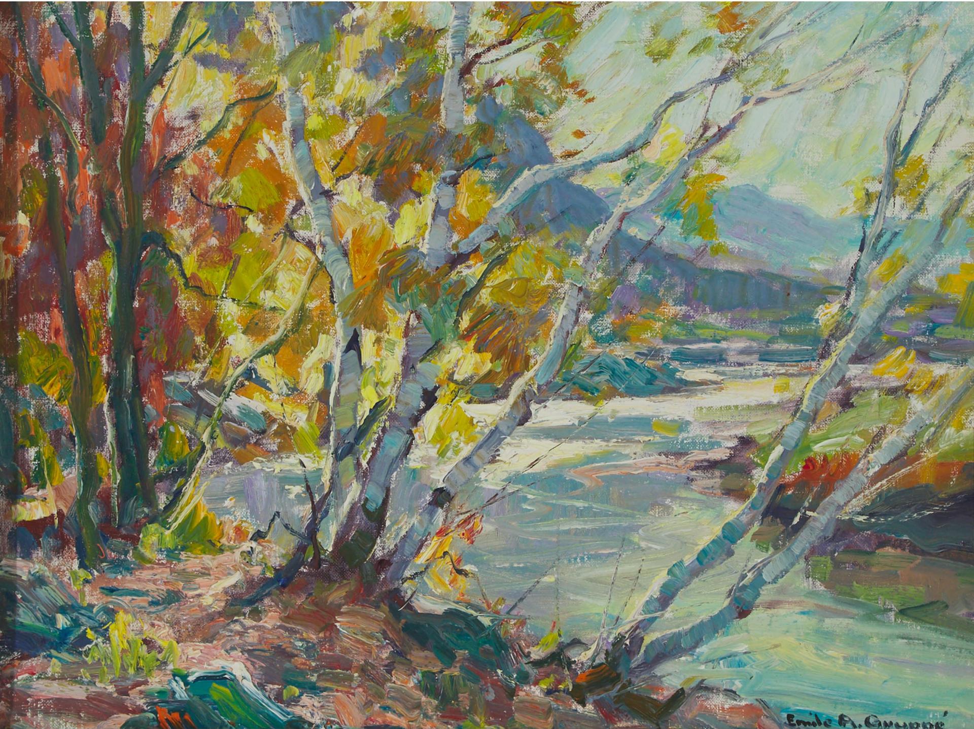Emile Albert Gruppé (1896-1978) - Birches At The Bend