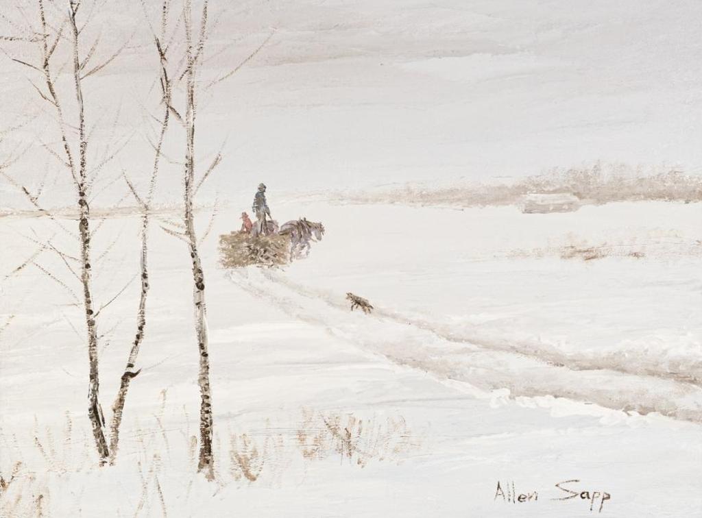 Allen Fredrick Sapp (1929-2015) - Dog Following Sleigh