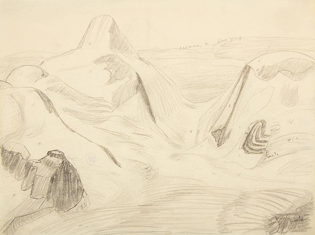 Lawren Stewart Harris (1885-1970) - Rocky Mountain Drawing