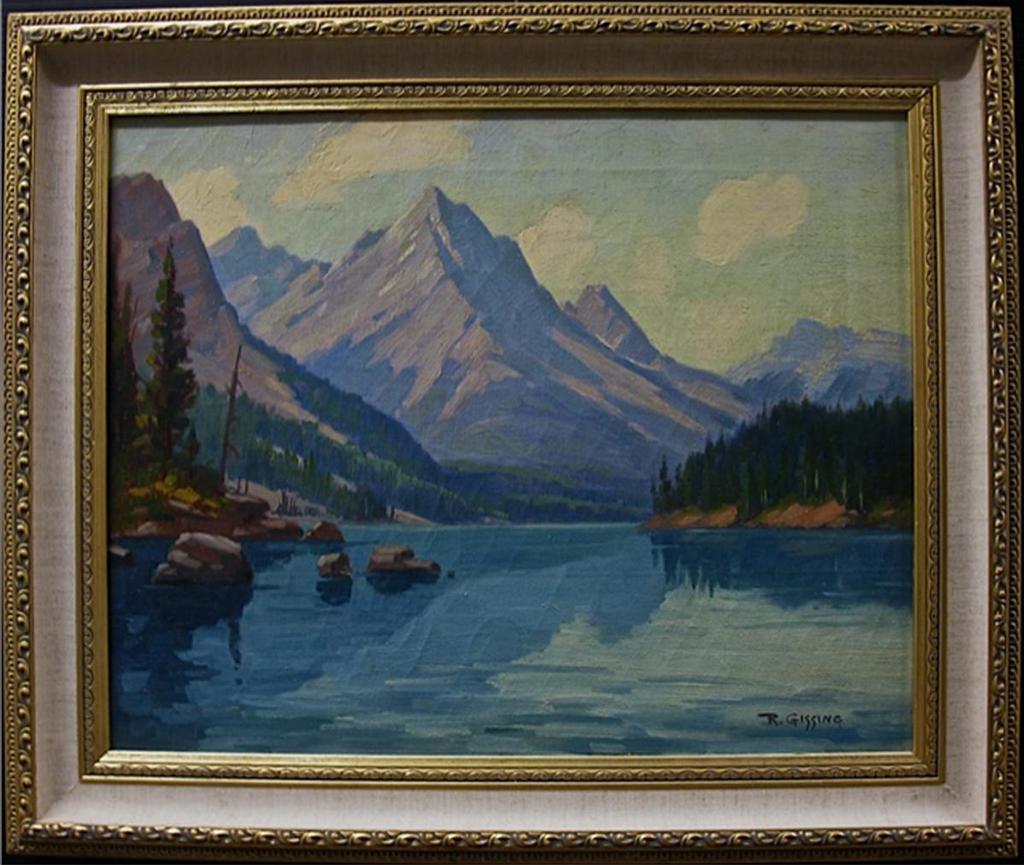 Roland Gissing (1895-1967) - Untitled (Lake & Mountains)