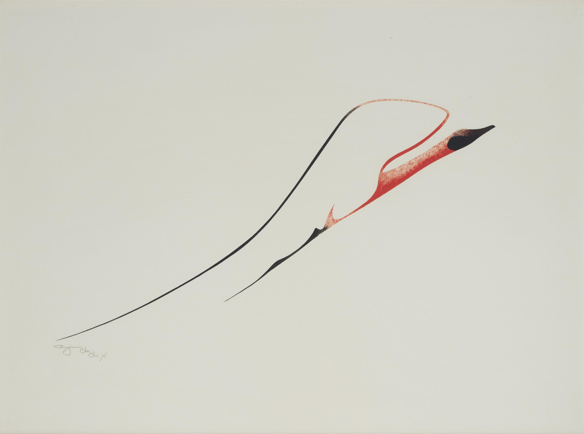 Benjamin Chee Chee (1944-1977) - Untitled (Bird In Flight), 1976