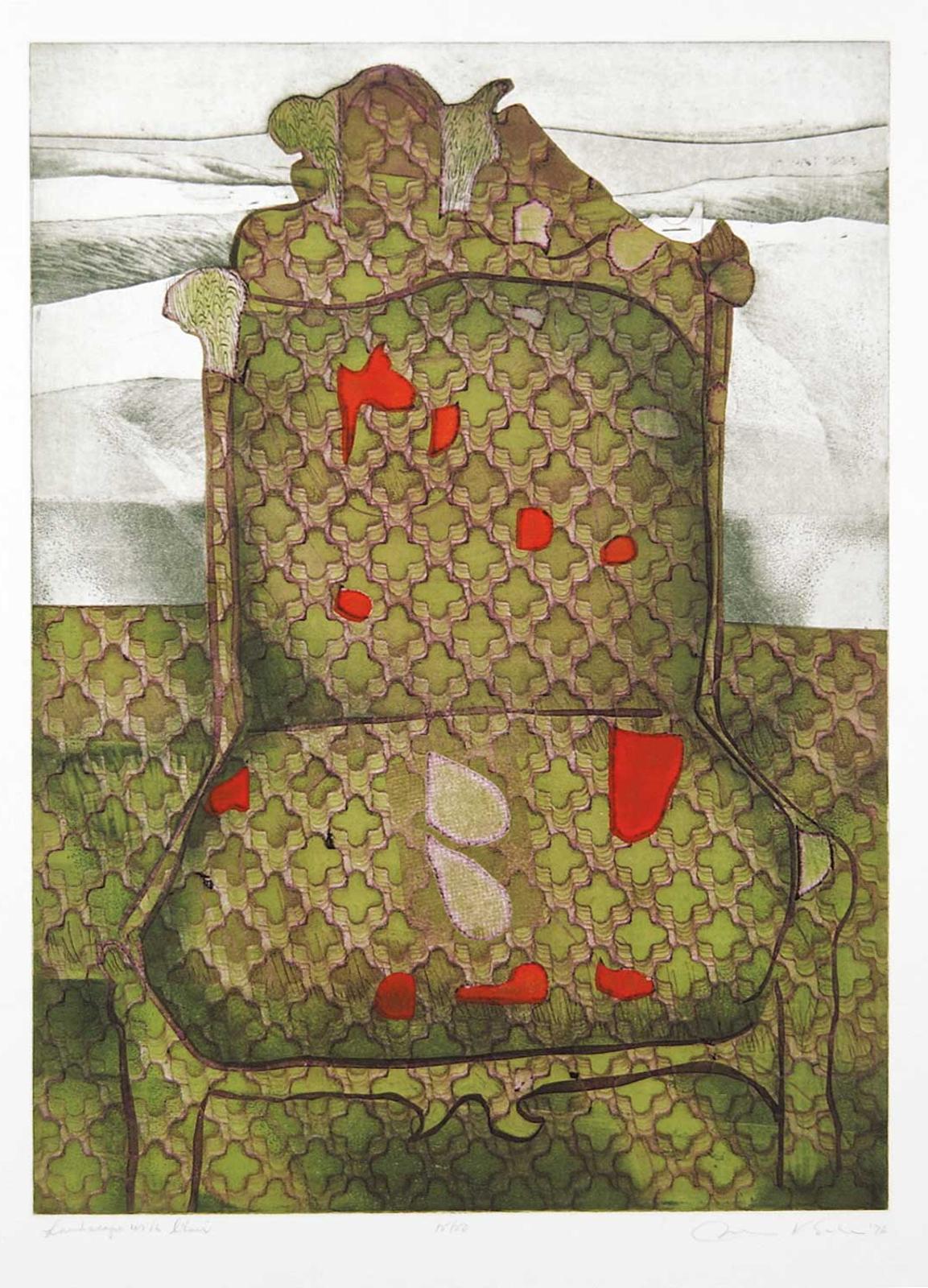 John Kenneth Esler (1933-2001) - Landscape with Chair  #15/50