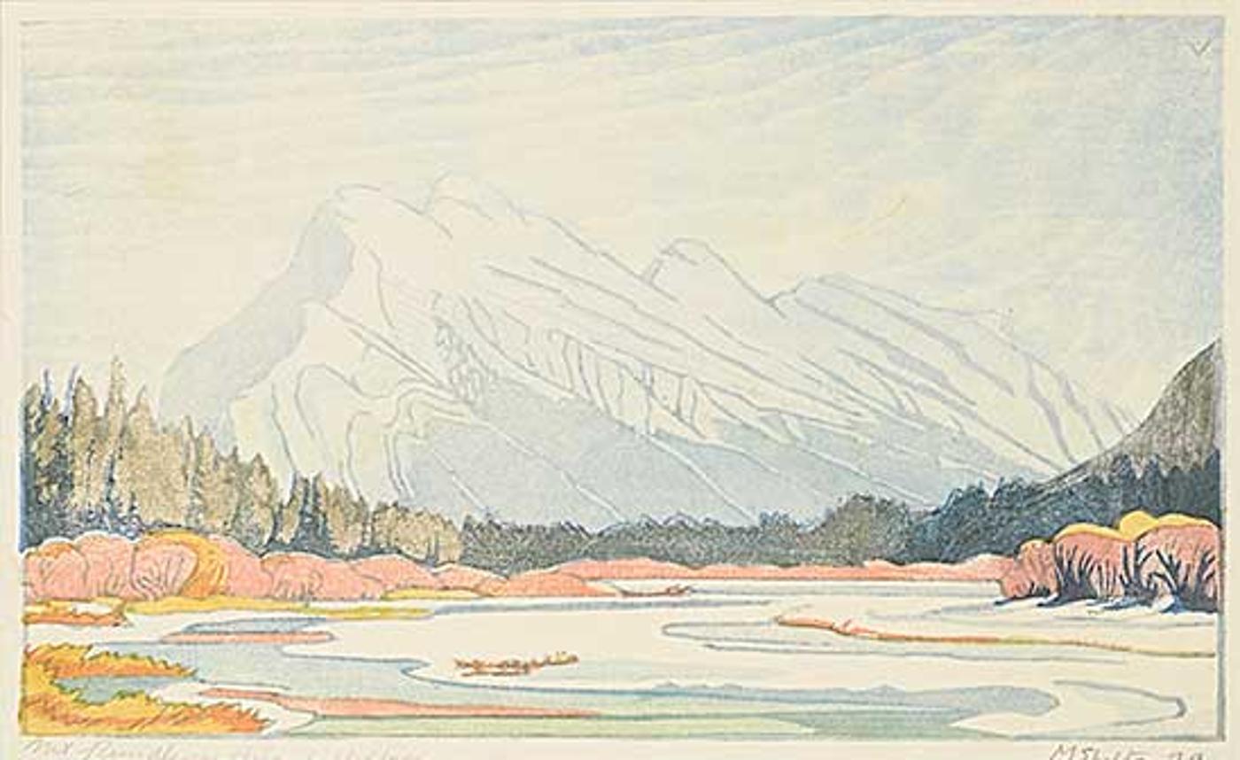 Margaret Dorothy Shelton (1915-1984) - Mount Rundle in Winter #106/200