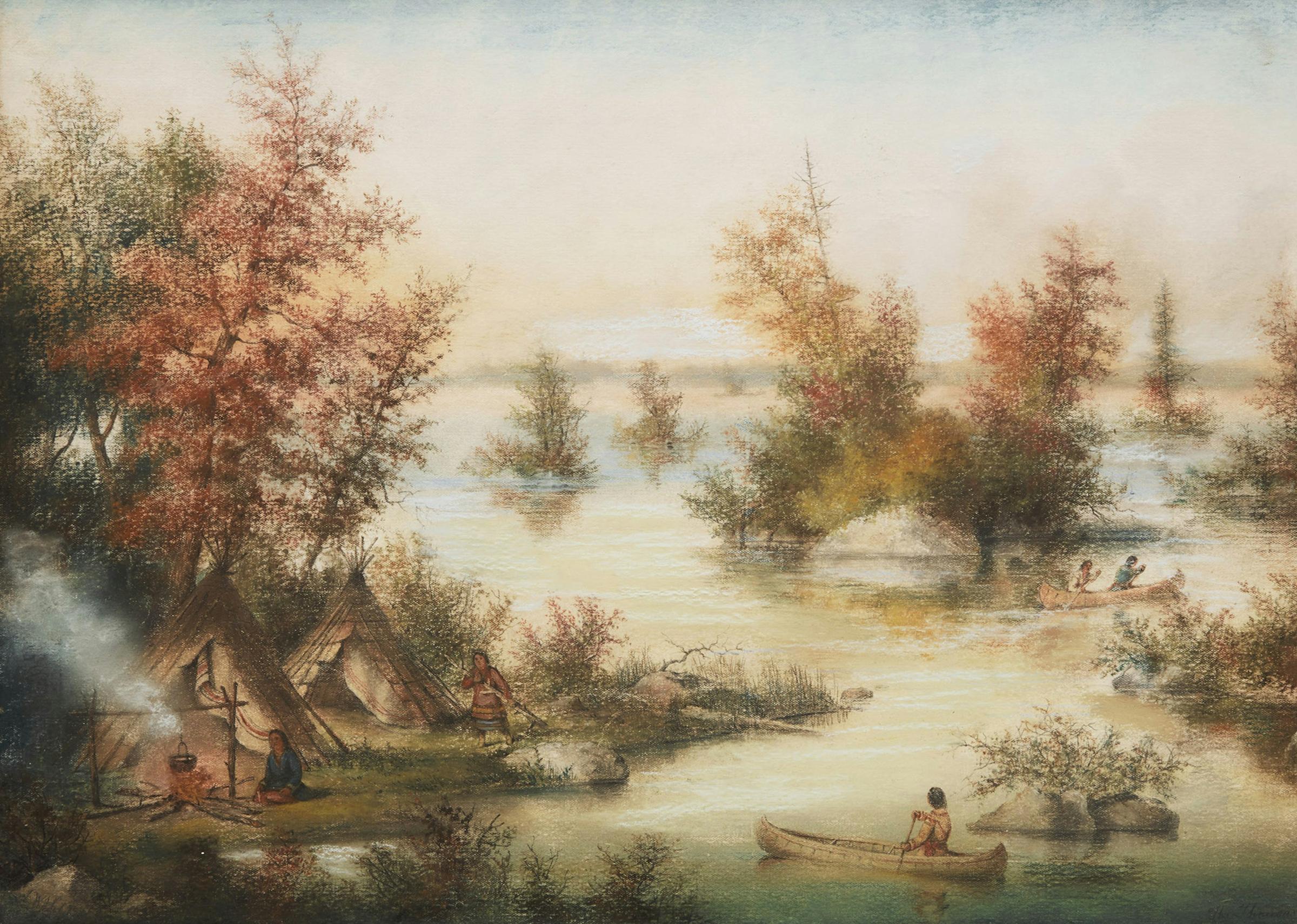 Alfred Worsley Holdstock (1820-1901) - The Thousand Islands