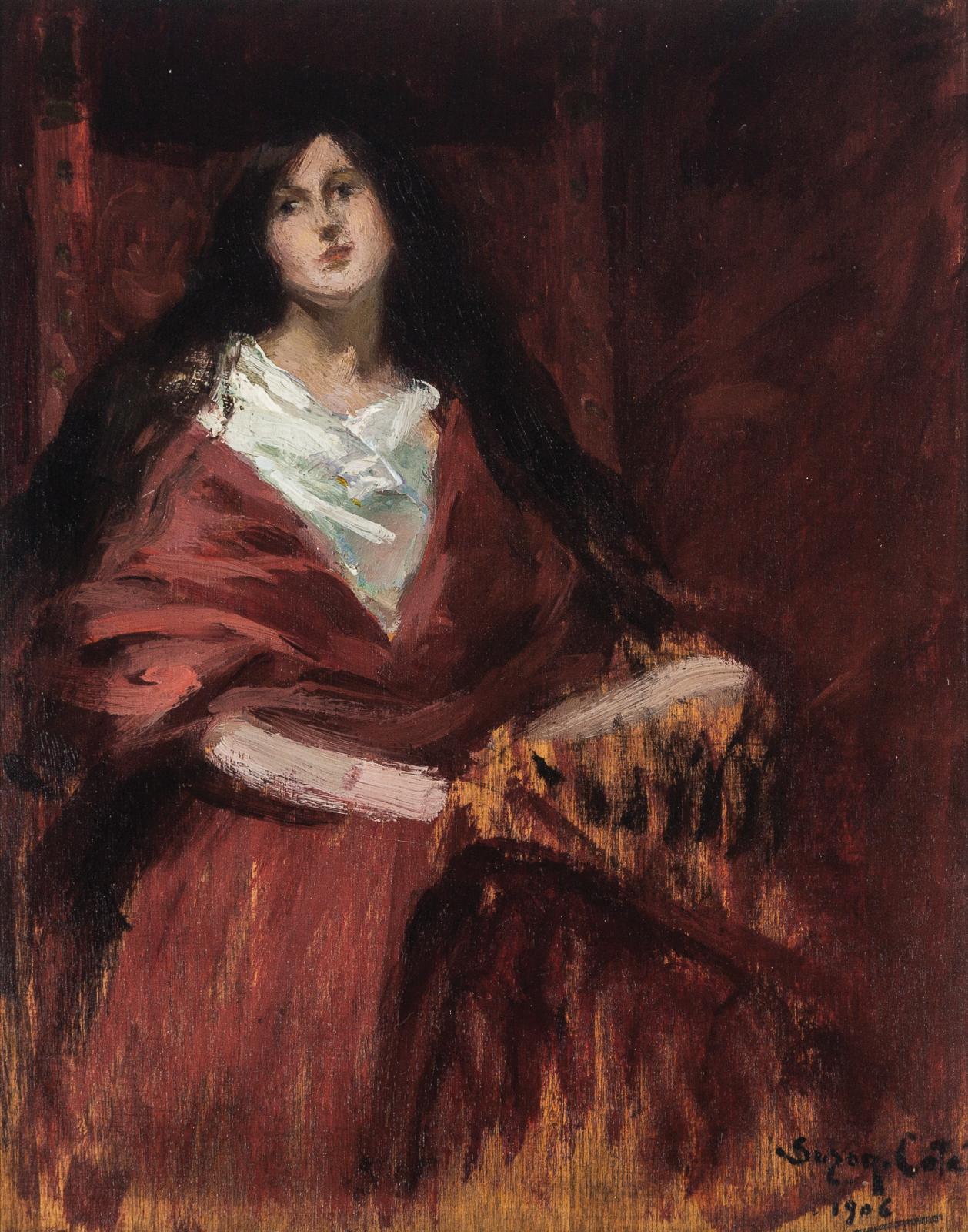 Marc-Aurèle de Foy Suzor-Coté (1869-1937) - Woman In Red, 1906