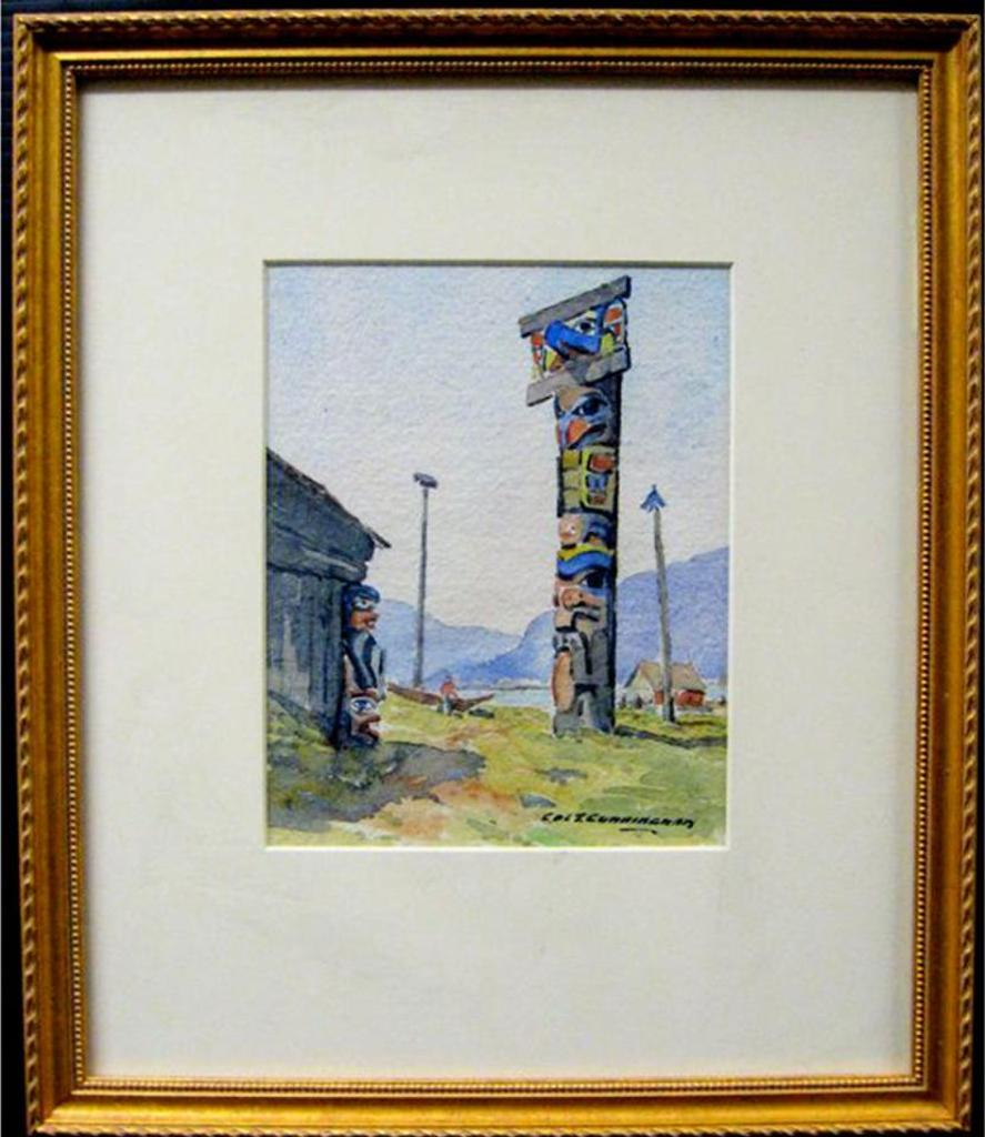 Cecil A. de Trafford Cunningham (1897-1973) - Totems And House