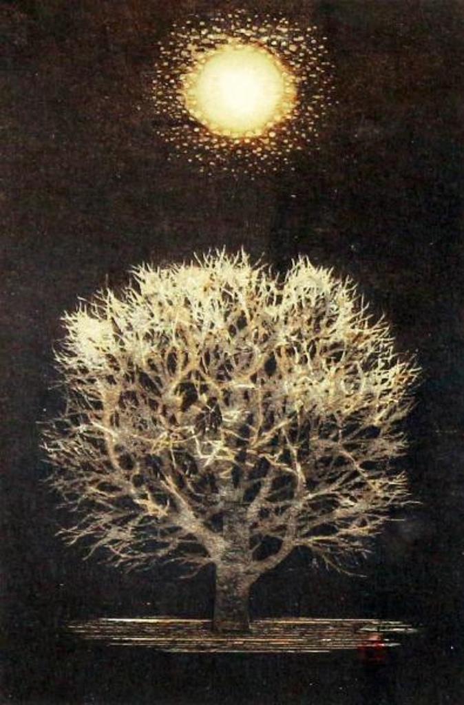 Joichi Hoshi (1913-1979) - Moon And Tree; 1976