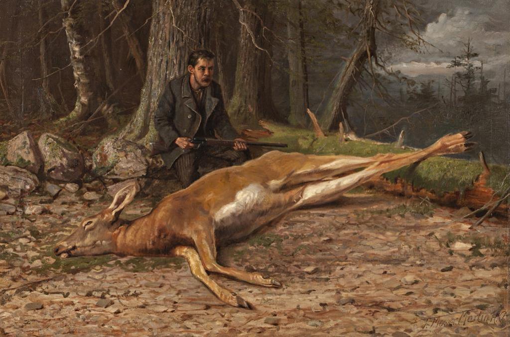 Thomas Mower Martin (1838-1934) - A Good Hunt
