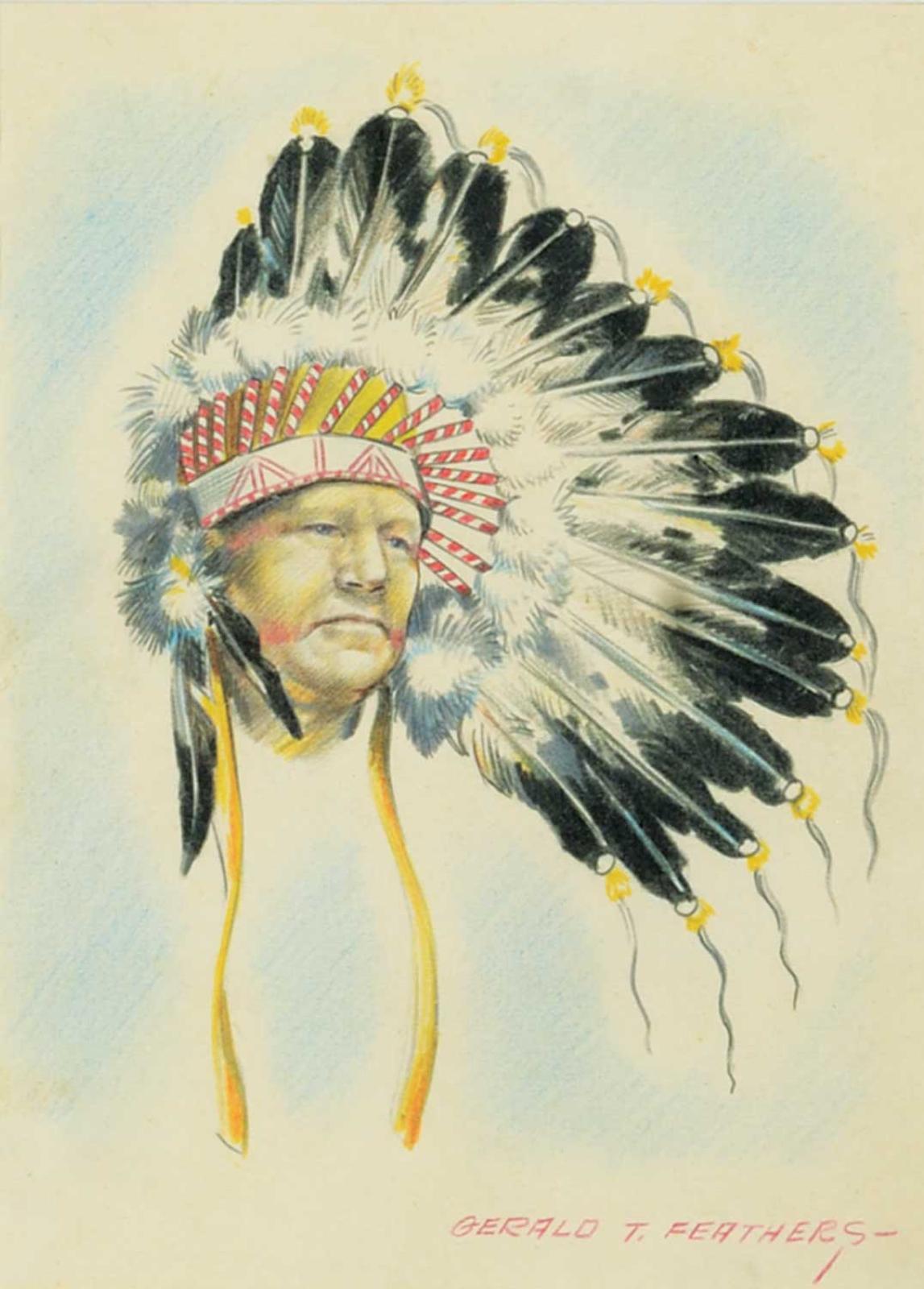 Gerald T. Tailfeathers (1925-1975) - Yellow Horn