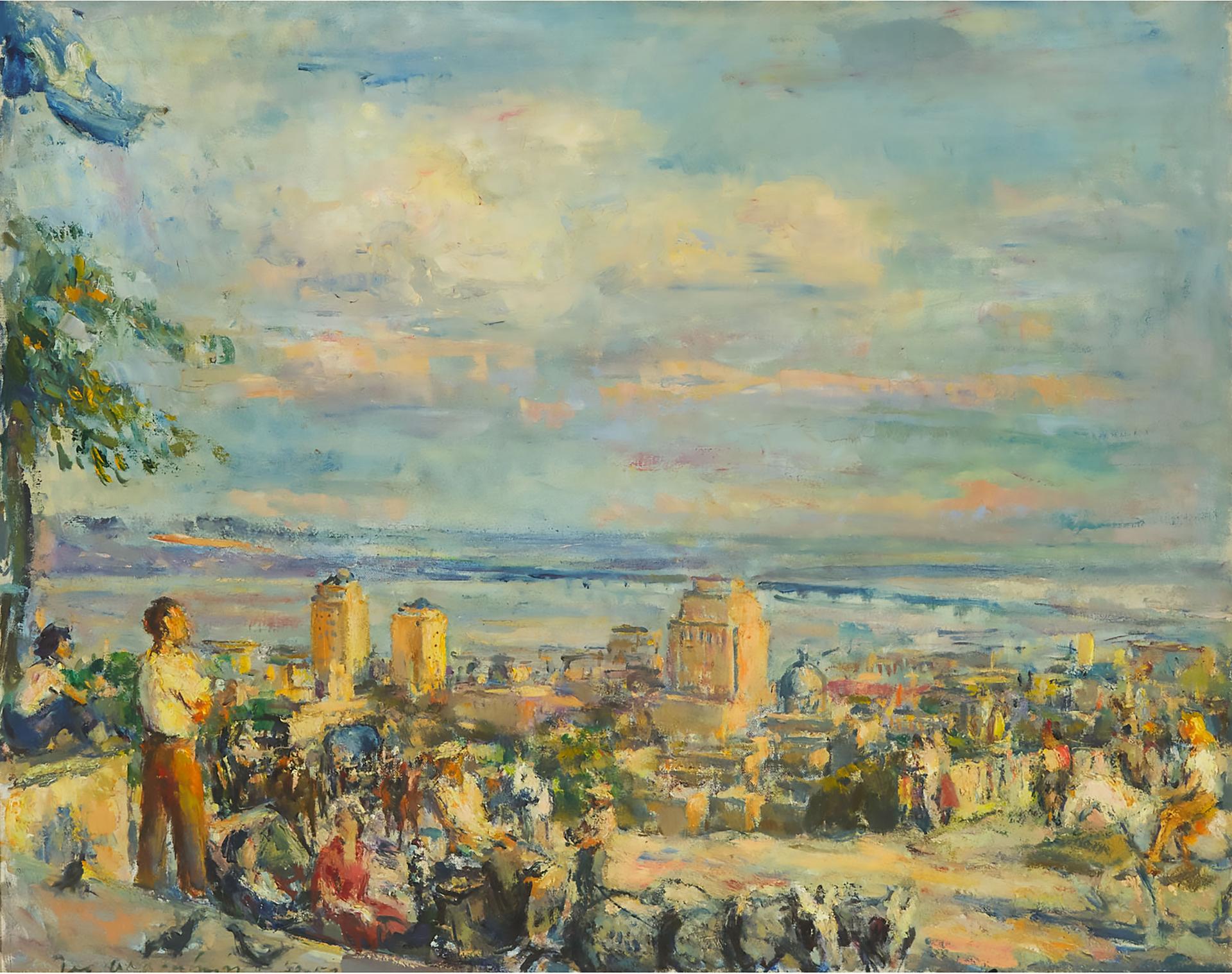 Joseph Oppenheimer (1876-1966) - View From The Top Of Mont Royal, 1952