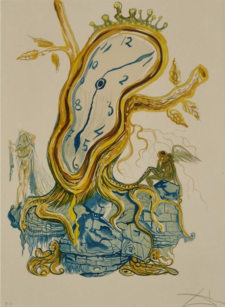 Salvador Dalí (1904-1989) - Stillness Of Time [v] Tree Clock) (From Time), 1976 [field, 76-1 (A)