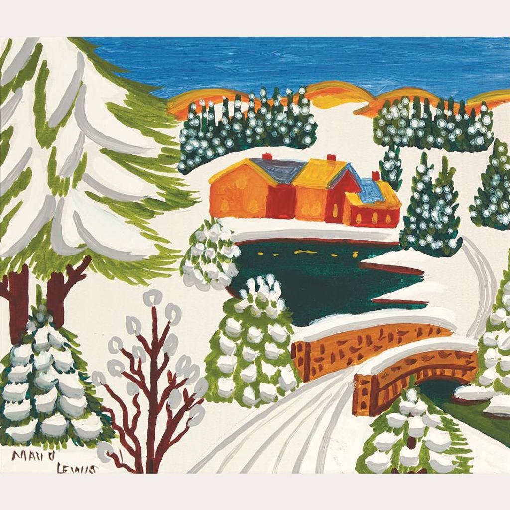 Maud Kathleen Lewis (1903-1970) - Snow- Laden Landscape