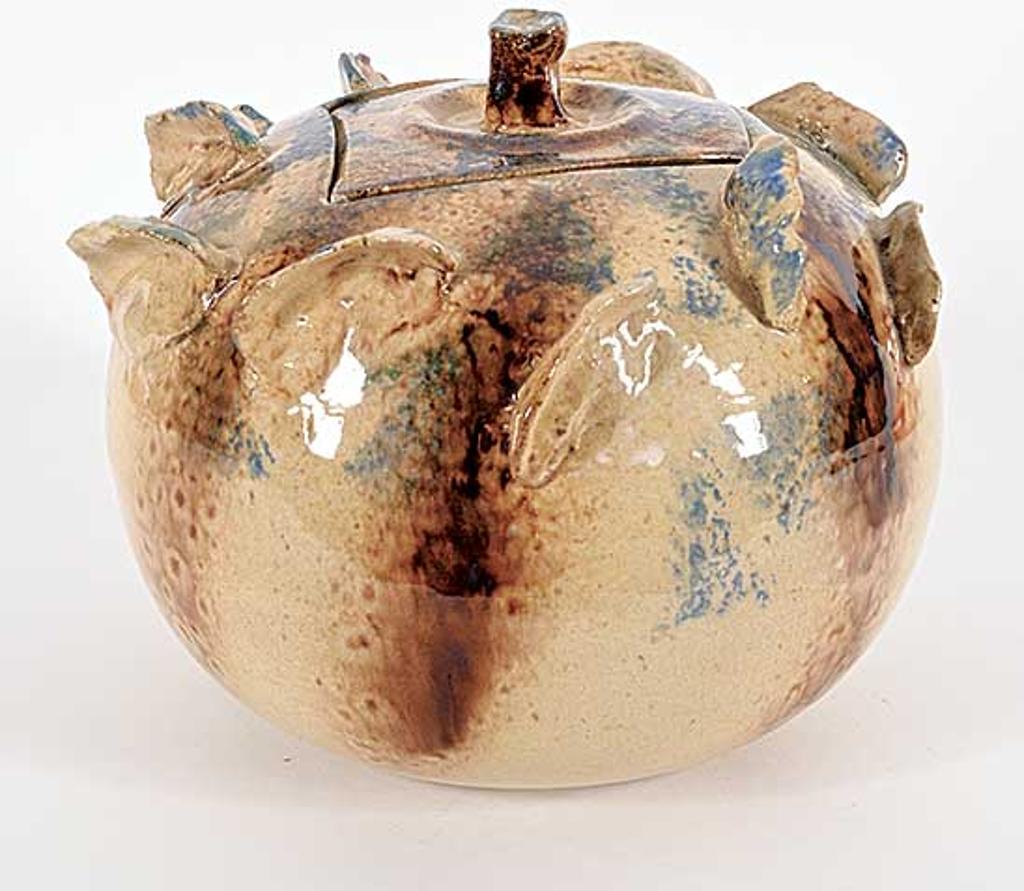 Medalta Pottery Ltd. - Untitled - Finned Jar with Lid
