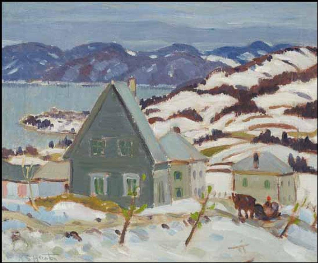 Randolph Stanley Hewton (1888-1960) - Winter, Quebec Village