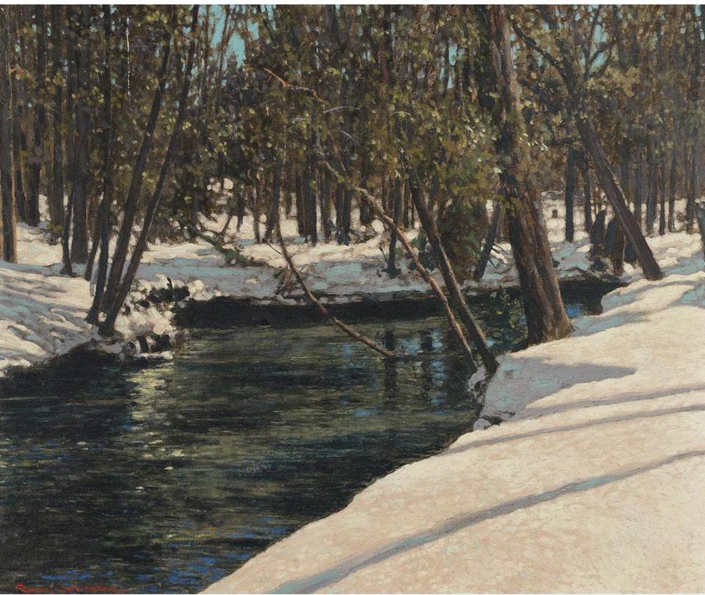 Frank (Franz) Hans Johnston (1888-1949) - Winter Stream