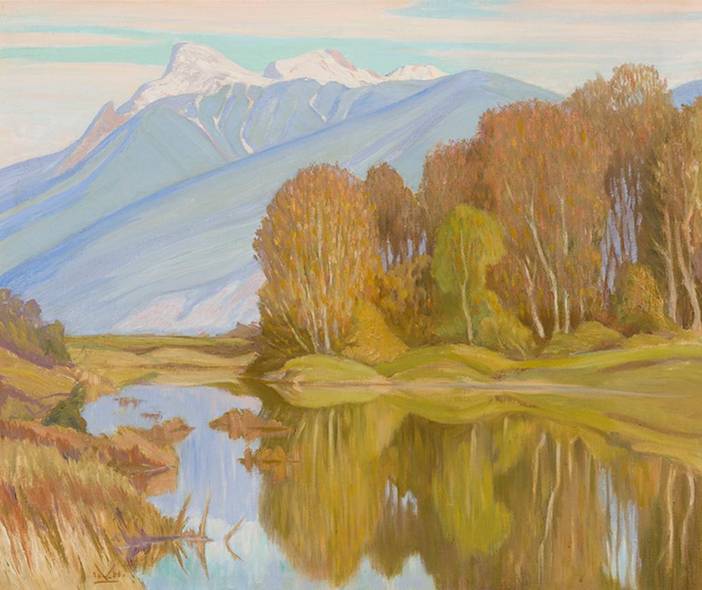 Illingworth Holey (Buck) Kerr (1905-1989) - Old Chilliwack Channel, Autumn, Cultus Lake