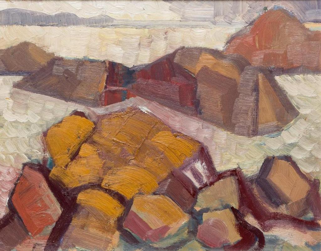 Henry George Glyde (1906-1998) - Channel and Rocks