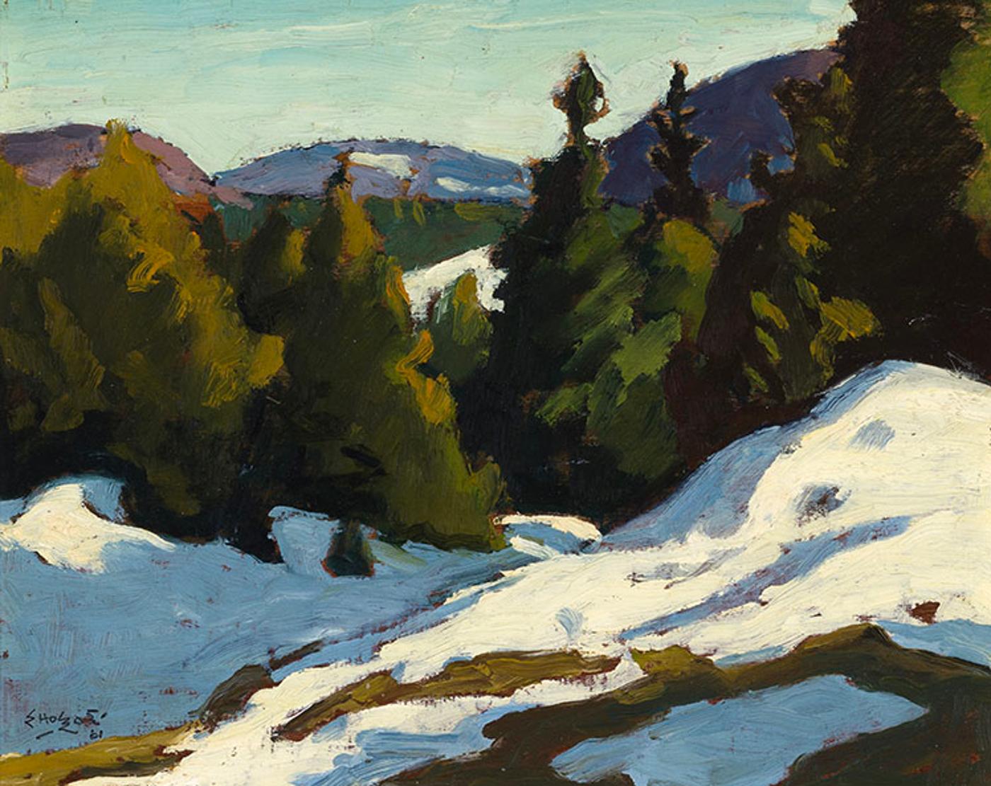 Edwin Headley Holgate (1892-1977) - April, Morin Heights, P.Q.