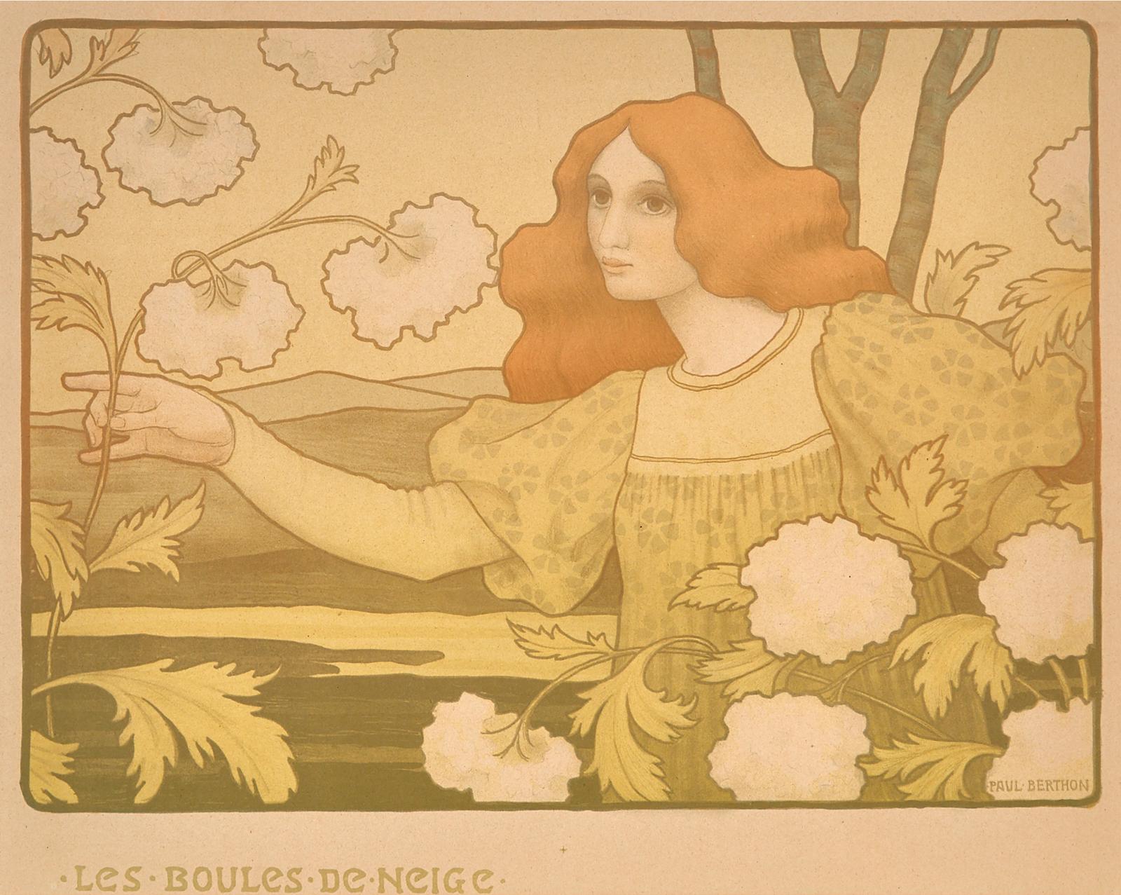 Paul Berthon (1872-1909) - Les Boules De Neige, 1900 [arwas, 53]