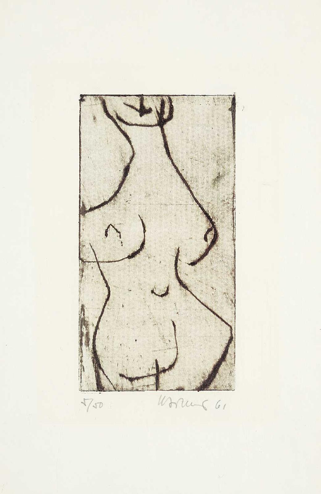 Herbert Johannes Joseph Siebner (1925-2003) - Untitled - Female Figure  #5/50