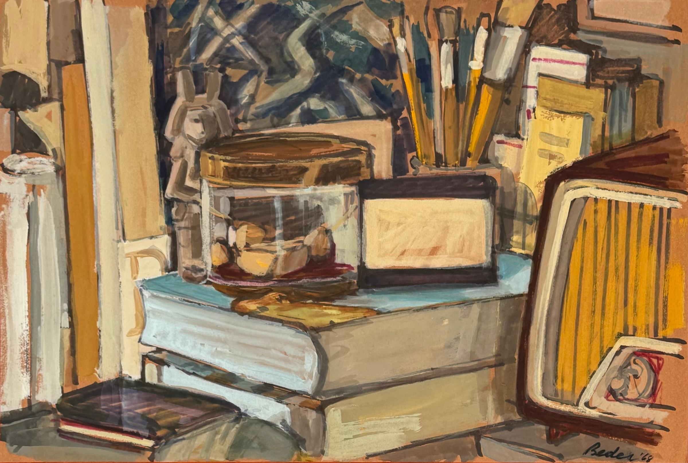 Jack Beder (1910-1987) - Studio Clutter # 2, 1968