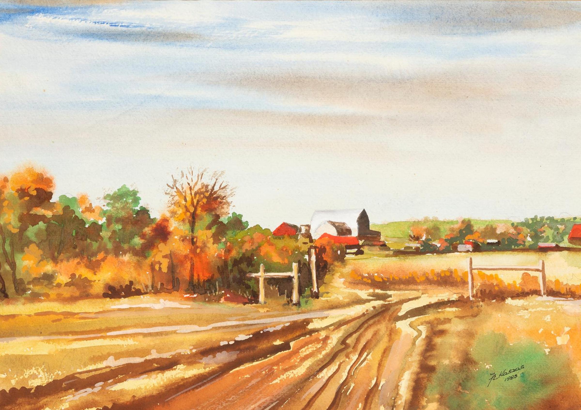 Frank Kaszas (1918-2005) - Country Road