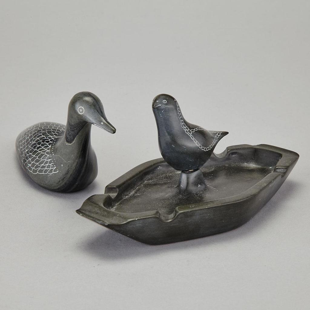 Johnassie Mannuk (1929) - Ashtray With Bird; Duck