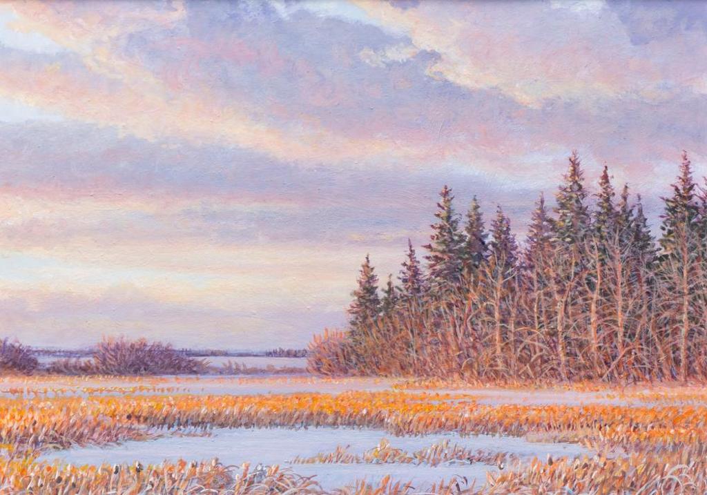 Myles Joseph MacDonald (1941) - Winter Afternoon #21(around Spruce Home, SK.)