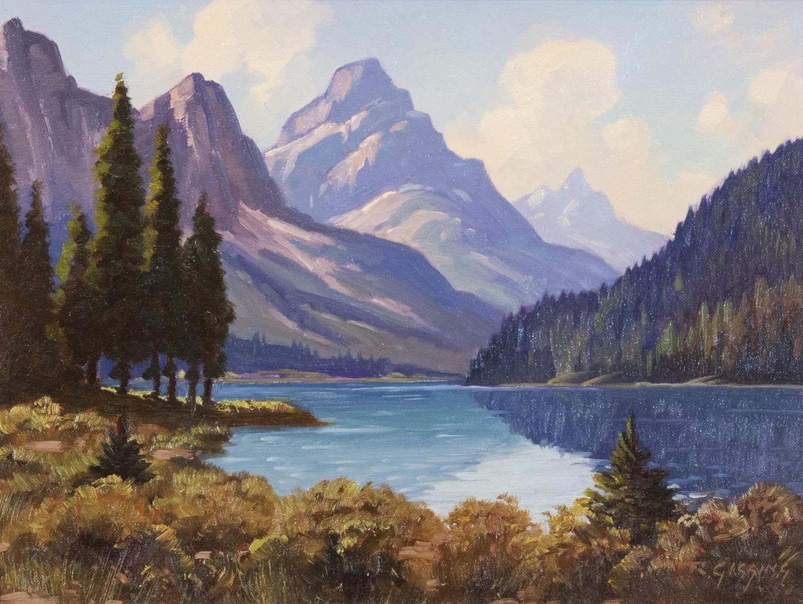 Roland Gissing (1895-1967) - Waterfowl Lake; 1965