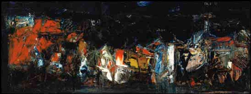 Sayed Haider Raza (1922-2016) - Village la nuit