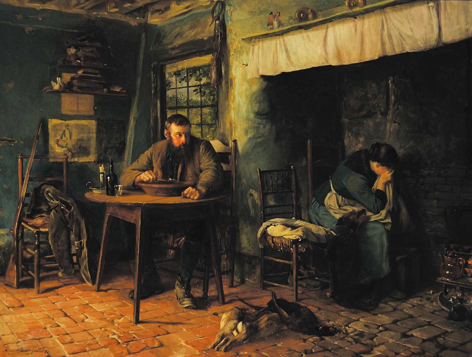 Walter Dendy Sadler (1854-1923) - The Poacher's Home