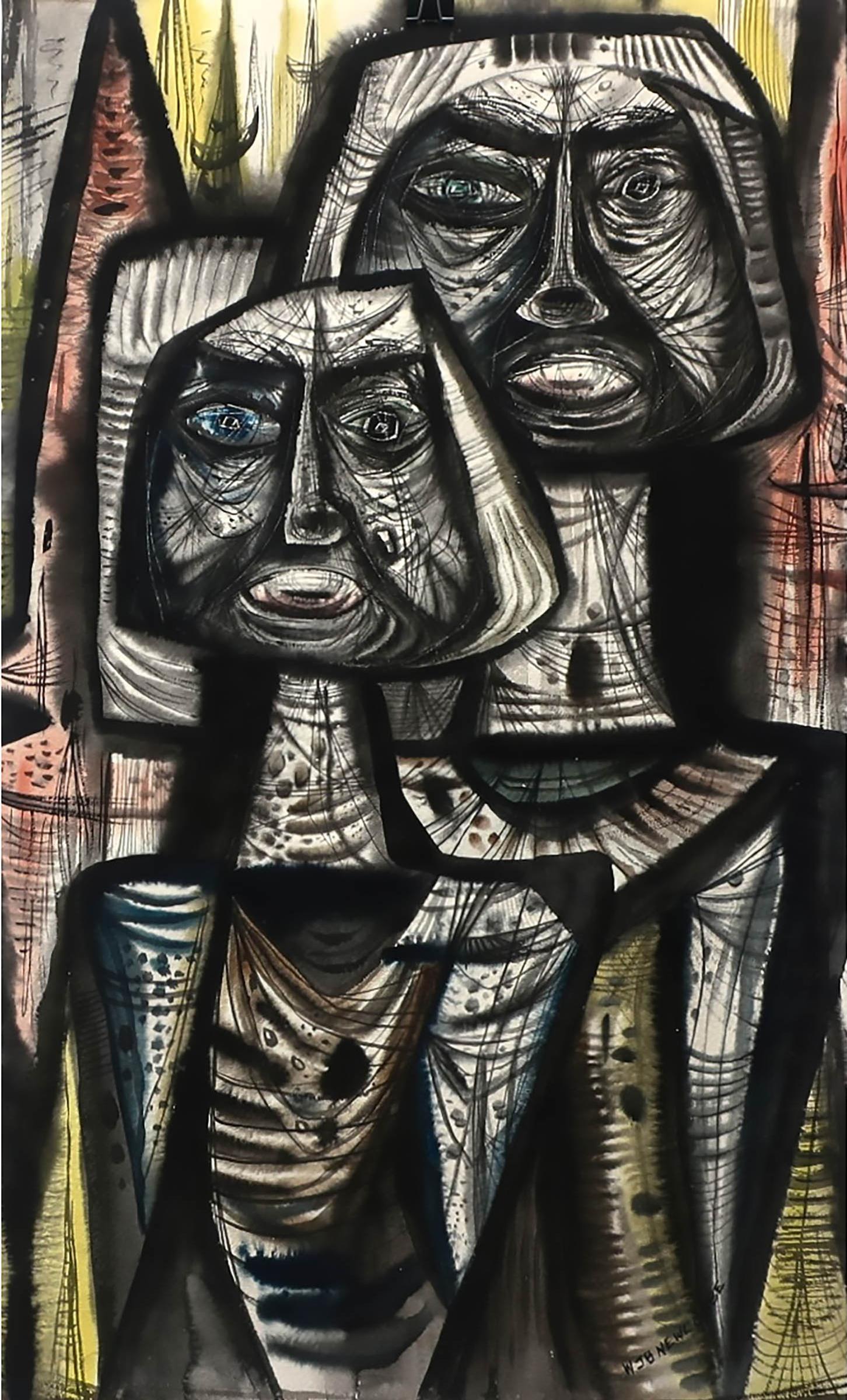 William John Bertram Newcombe (1907-1969) - Two People
