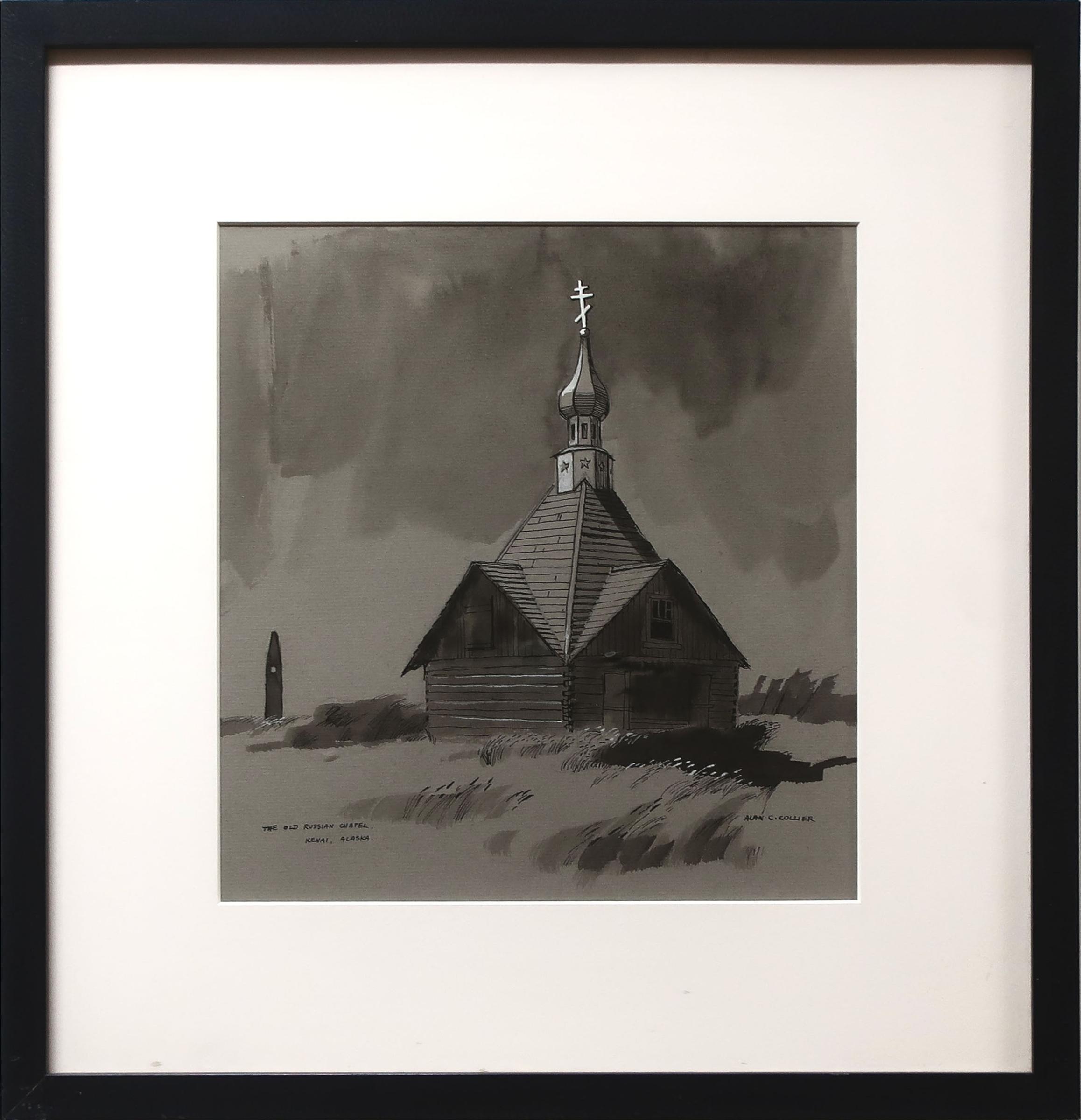 Alan Caswell Collier (1911-1990) - Old Russian Chapel, Kenai, Alaska