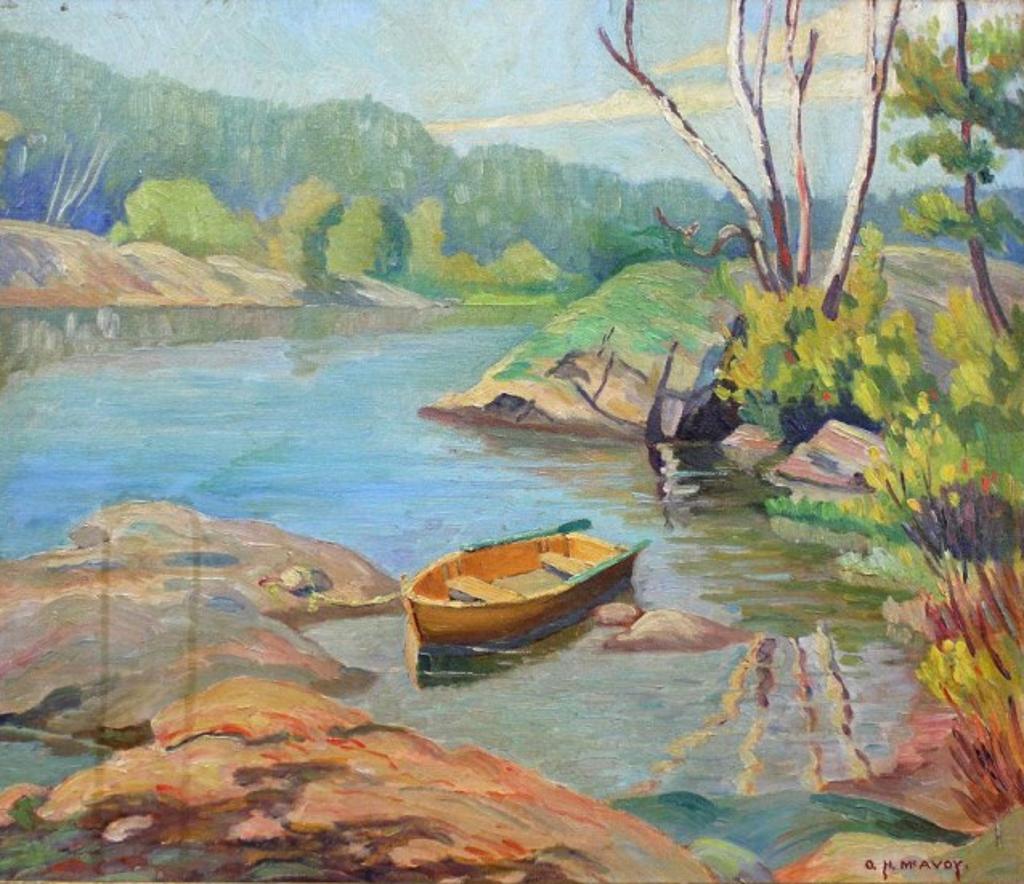 O. Harold Mcavoy (1891-1977) - The Rowboat, Pine Lake, Muskoka