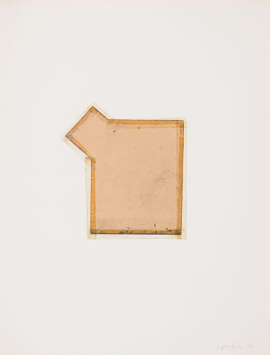 Betty Roodish Goodwin (1923-2008) - Untitled (Architectural plan, Mentana St.)