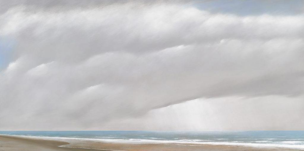 Malcolm Rains (1947) - Passing Rain Shower Over Lake Ontario