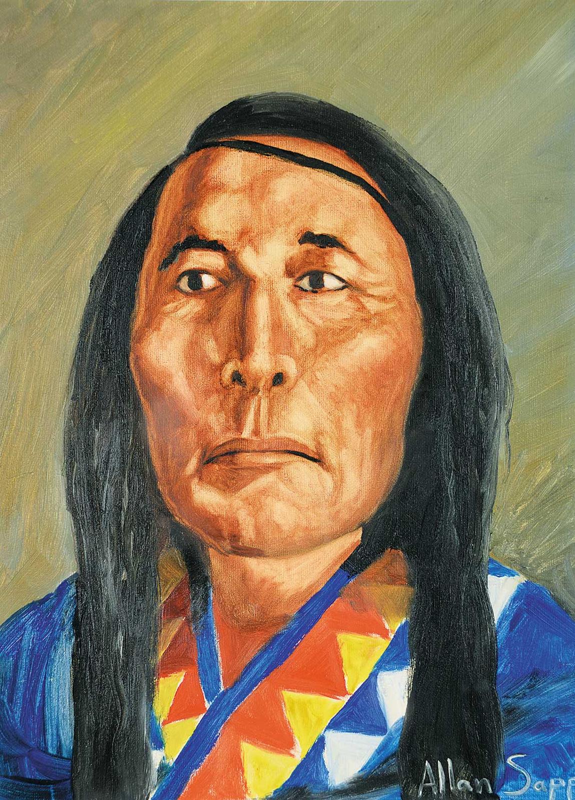 Allen Fredrick Sapp (1929-2015) - Untitled - Portrait of Poundmaker