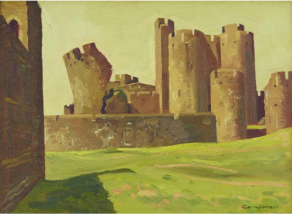 Charles Fraser Comfort (1900-1994) - Caerphilly Castle From The South Platform, 1959