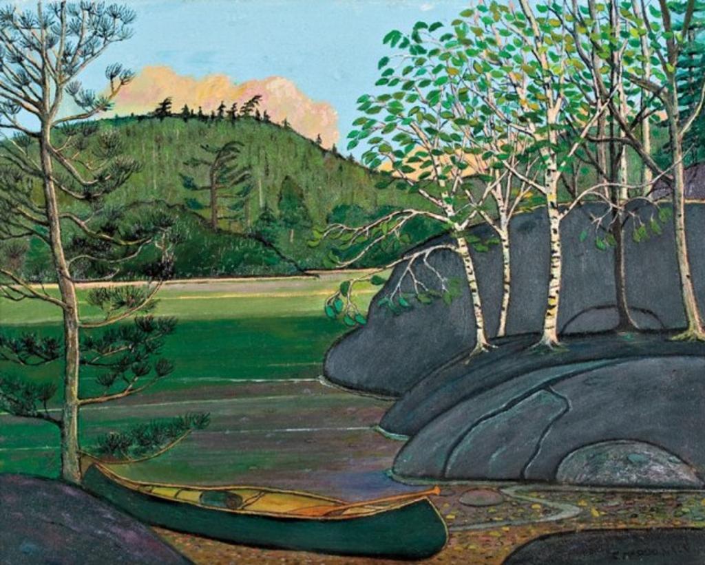 Colin S. MacDonald - Beached Canoe, Canadian Shield