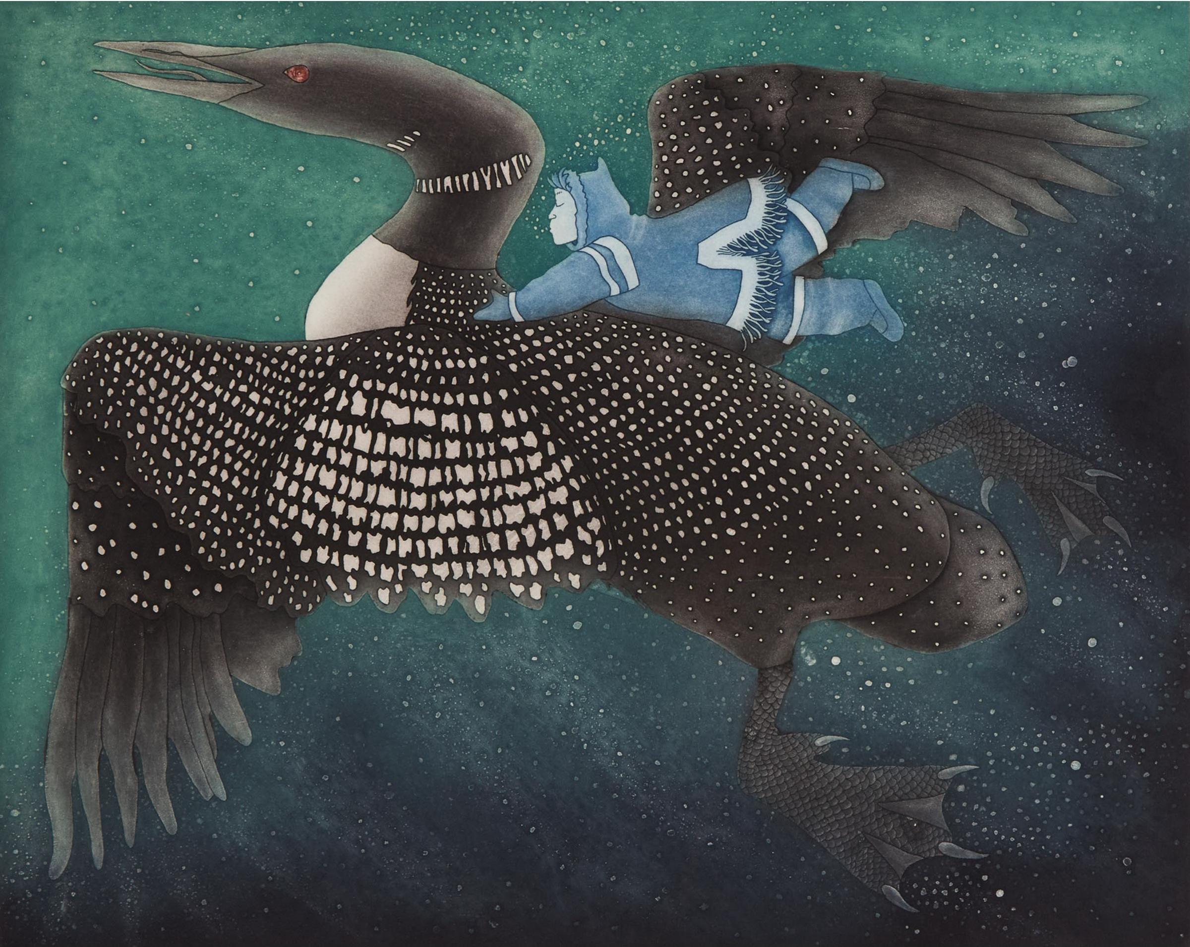 Germaine Arnaktauyok (1946) - The Loon Gives Lumaq His Sight, 2003