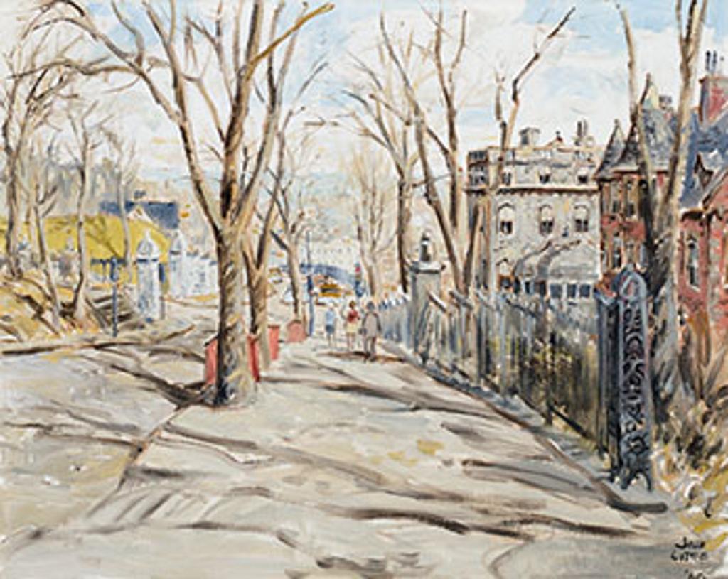 John Geoffrey Caruthers Little (1928-1984) - Pine Avenue Looking East Toward Peel