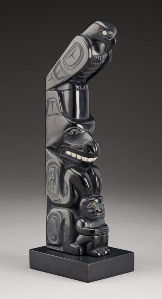 Glen Pollard (1957) - Haida Eagle, Bear and Man