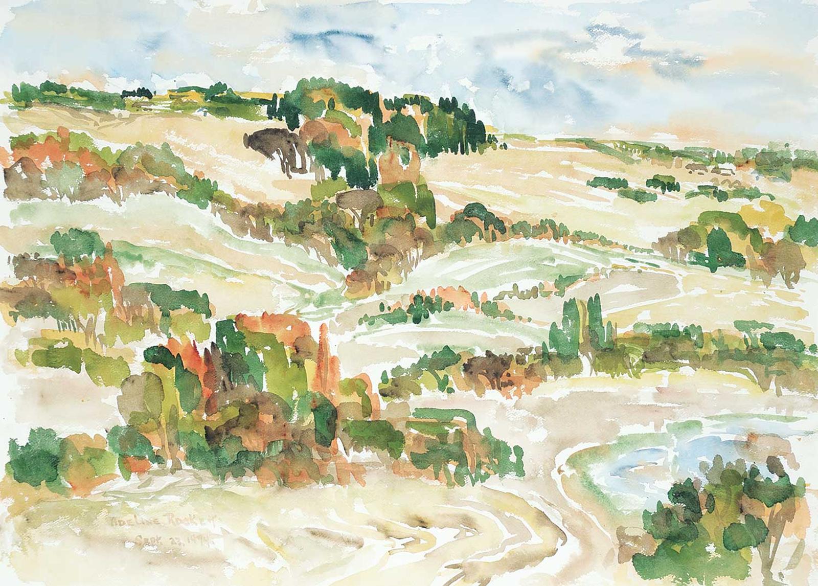 Adeline Rockett (1929) - Untitled - Foothills in Fall
