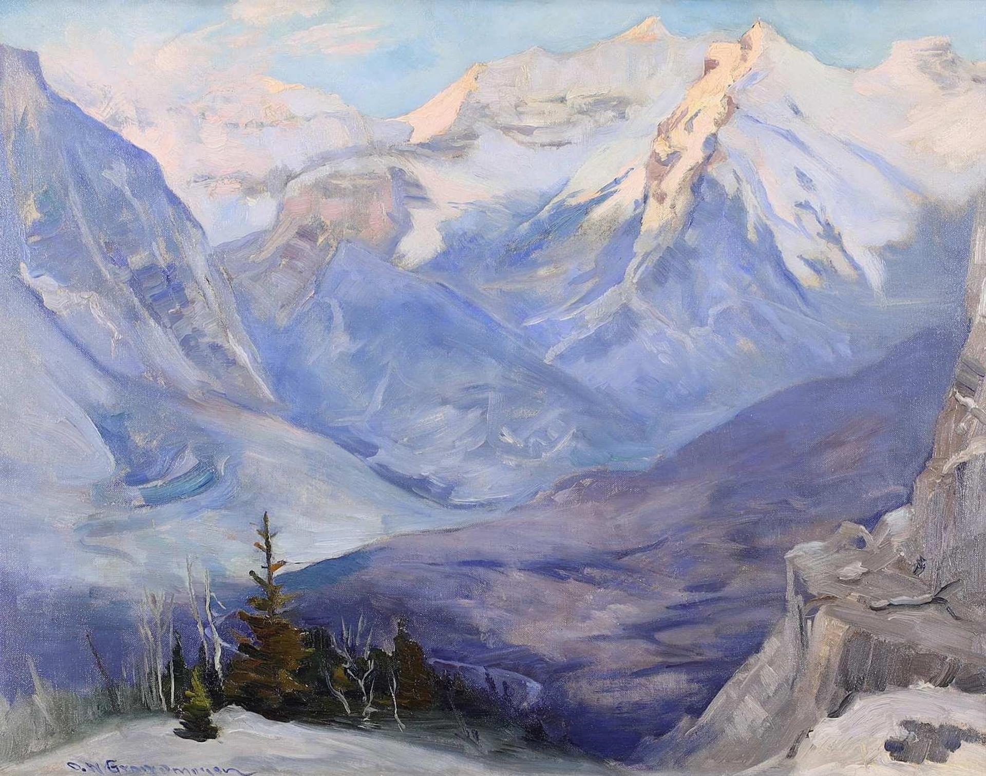 Orestes Nicholas (Rick) Grandmaison (1932-1985) - Alpine Vista