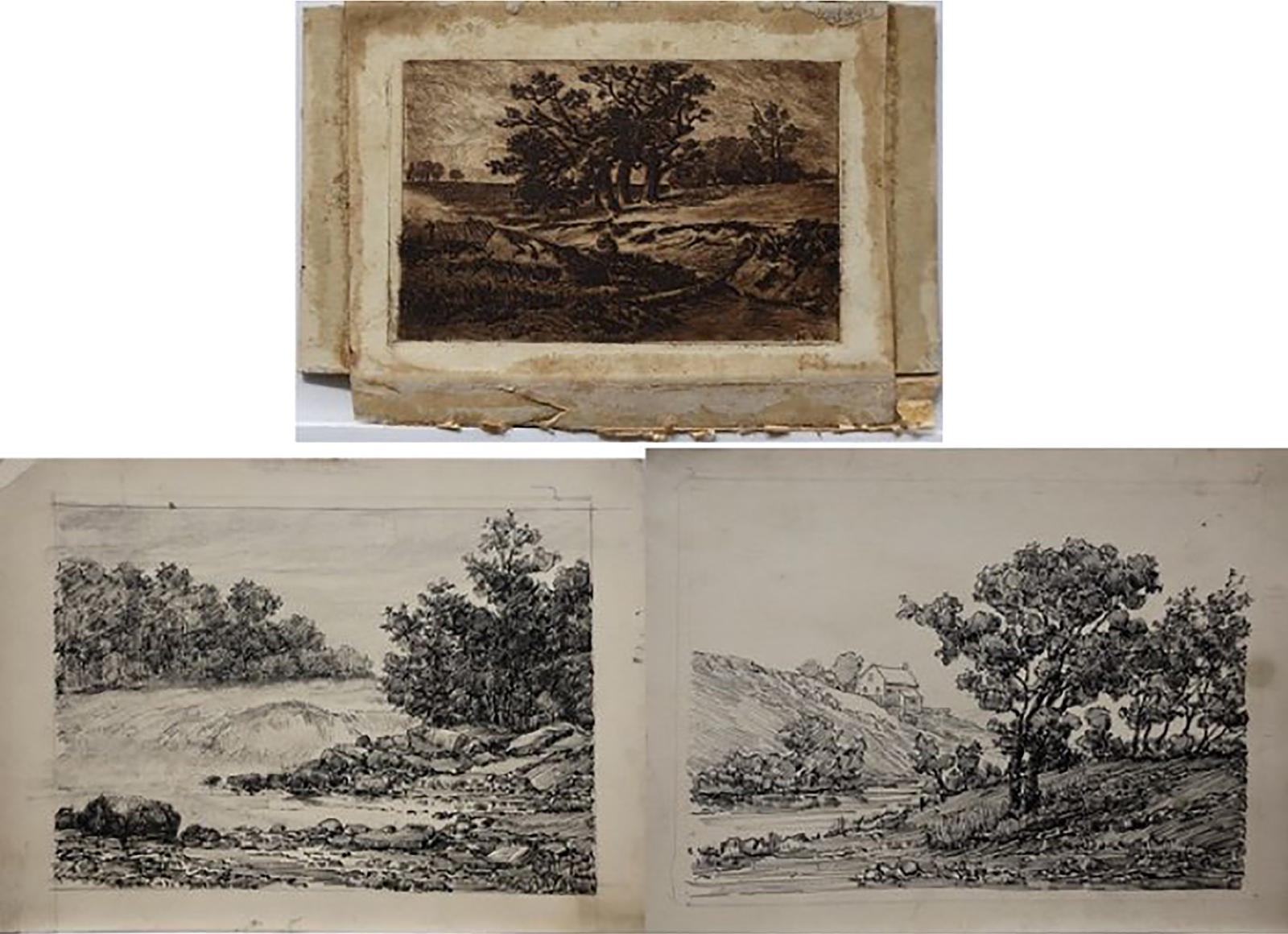 Homer Ransford Watson (1855-1936) - Landscape With Oak Trees